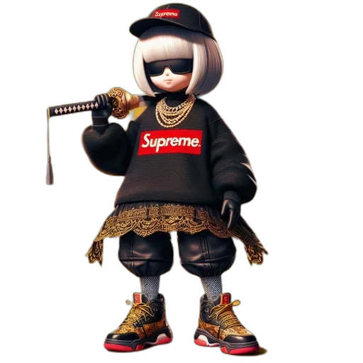 weapon, staff, jacket, animal transparent PNG cut-out