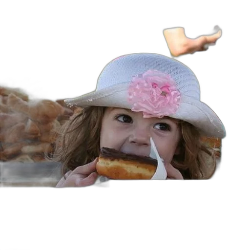 food, hat, face, creature transparent PNG cut-out