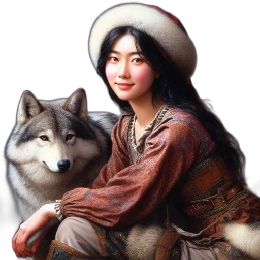 jewelry, face, animal, oil painting transparent PNG cut-out