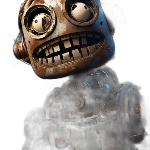 robot, mask, creature, face transparent PNG cut-out