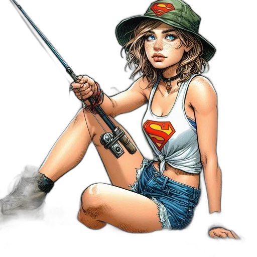 weapon, staff, comic book art, cartoon transparent PNG cut-out