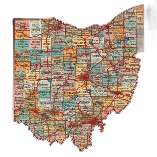 image, presents, color-coded, geographic transparent PNG cut-out