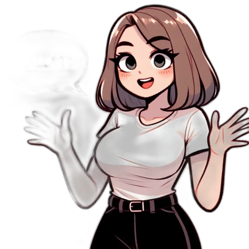 dress, creature, staff, jacket transparent PNG cut-out
