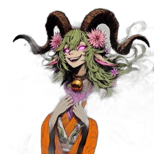 mask, dragon, creature, staff transparent PNG cut-out