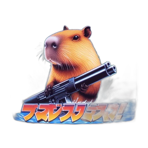 animal, weapon, vaporwave, concept art transparent PNG cut-out