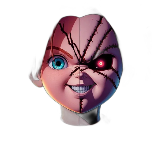 mask, face, creature, robot transparent PNG cut-out