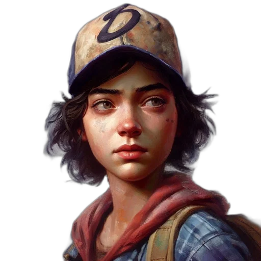 face, hat, weapon, jacket transparent PNG cut-out