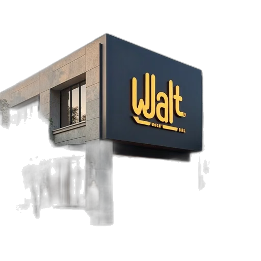building, 3d render, concept art, sign transparent PNG cut-out