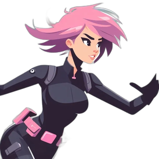 jacket, weapon, robot, staff transparent PNG cut-out