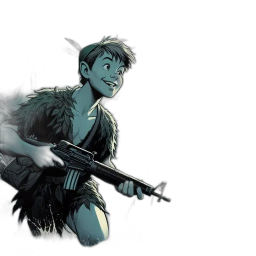 weapon, concept art, comic book art, watercolor transparent PNG cut-out
