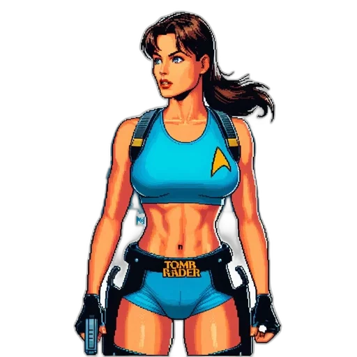 comic book art, pixel art, concept art, cartoon transparent PNG cut-out