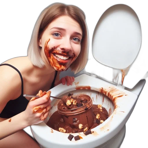 food, face, creature, photorealistic transparent PNG cut-out