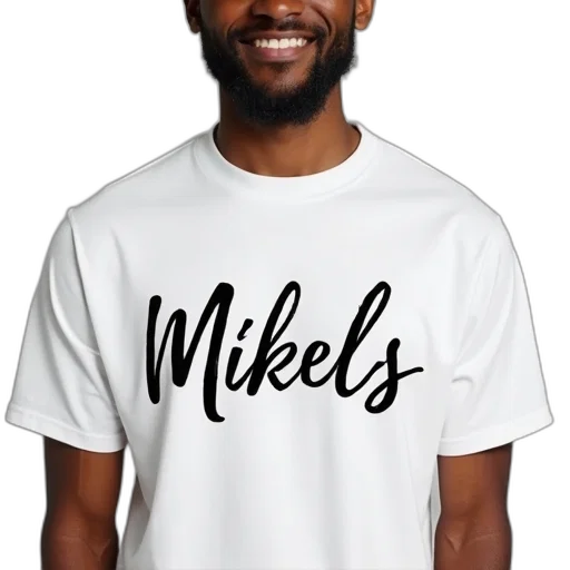 man, wearing, white, t-shirt transparent PNG cut-out