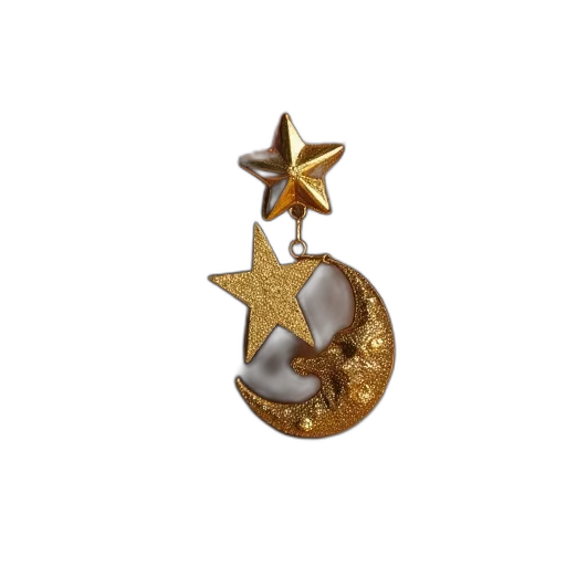jewelry, staff, crown, 3d render transparent PNG cut-out