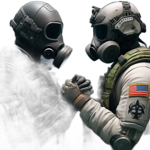mask, weapon, jacket, concept art transparent PNG cut-out