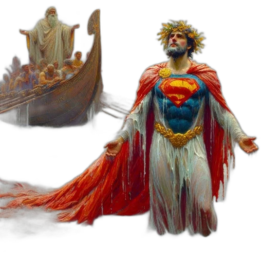 concept art, fantasy art, comic book art, underwater transparent PNG cut-out