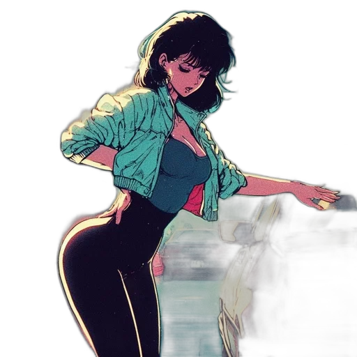 jacket, weapon, comic book art, concept art transparent PNG cut-out