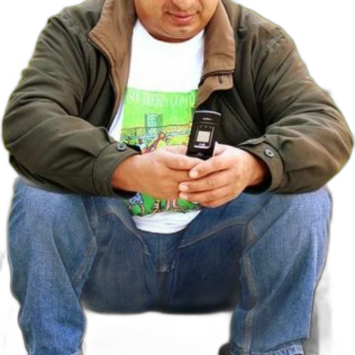 jacket, staff, face, photorealistic transparent PNG cut-out