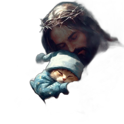 face, photorealistic, concept art, oil painting transparent PNG cut-out