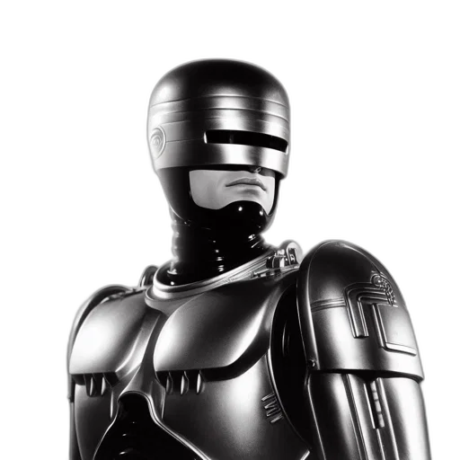 robot, 3d render, concept art, photorealistic transparent PNG cut-out