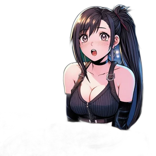 dress, hair, weapon, creature transparent PNG cut-out