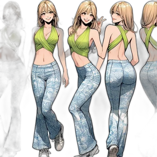concept art, comic book art, anime, cartoon transparent PNG cut-out