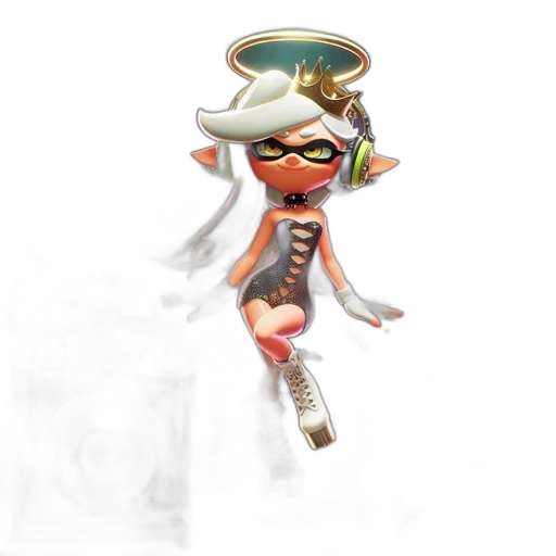 weapon, staff, creature, dress transparent PNG cut-out