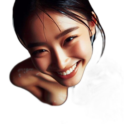 face, jewelry, photorealistic, oil painting transparent PNG cut-out