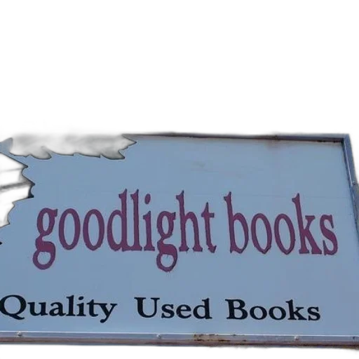 3d render, sign, goodlight, books transparent PNG cut-out