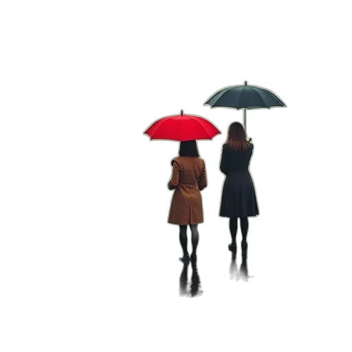 umbrella, dress, jacket, concept art transparent PNG cut-out