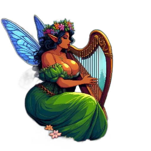 pixel art, fantasy art, concept art, watercolor transparent PNG cut-out