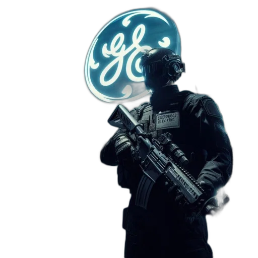 jacket, weapon, robot, staff transparent PNG cut-out
