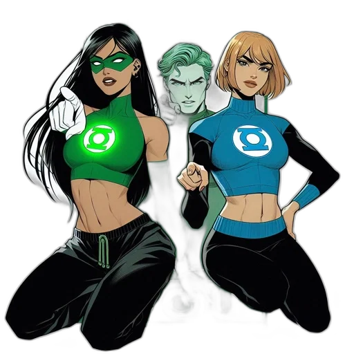 comic book art, concept art, cartoon, fantasy art transparent PNG cut-out