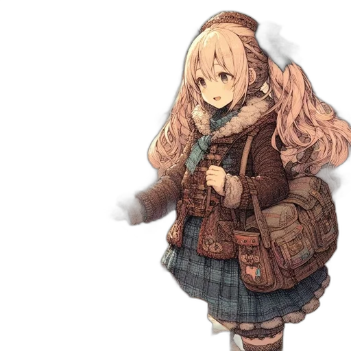jacket, dress, weapon, creature transparent PNG cut-out