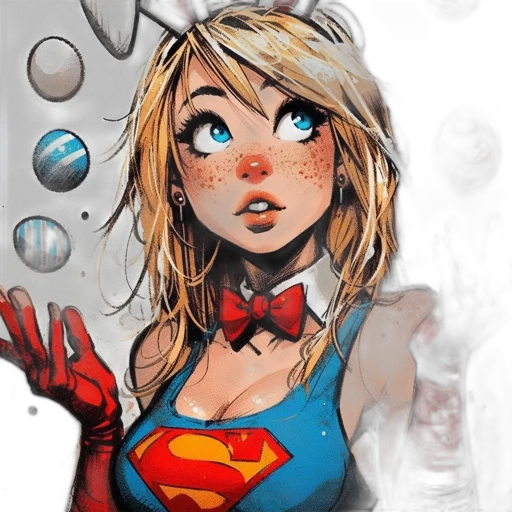 comic book art, concept art, cartoon, fantasy art transparent PNG cut-out