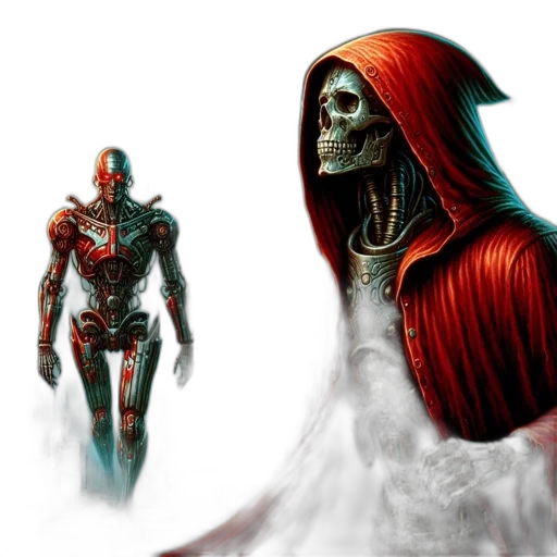 concept art, comic book art, fantasy art, red transparent PNG cut-out