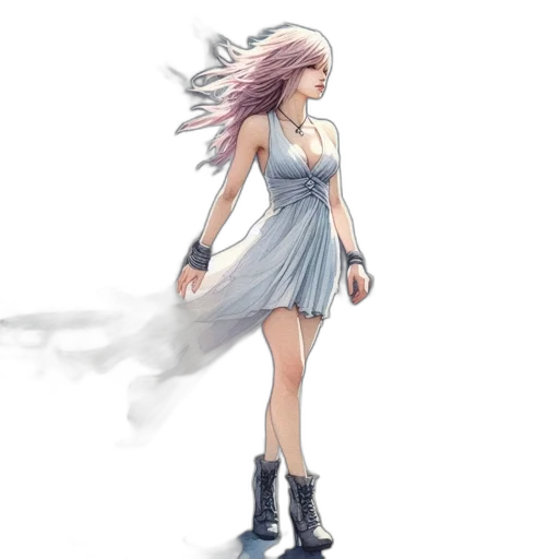 dress, weapon, concept art, watercolor transparent PNG cut-out