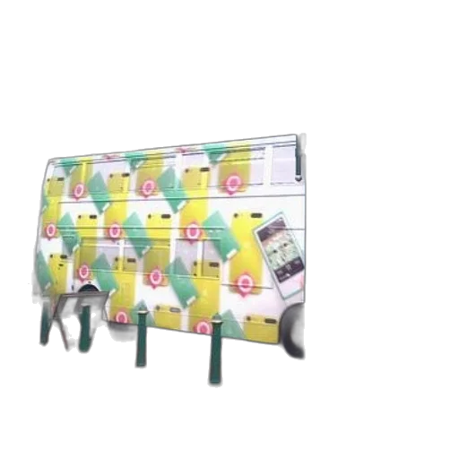 furniture, 3d render, pastel, ipod transparent PNG cut-out