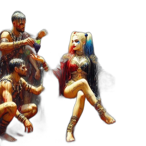 concept art, comic book art, fantasy art, 3d render transparent PNG cut-out