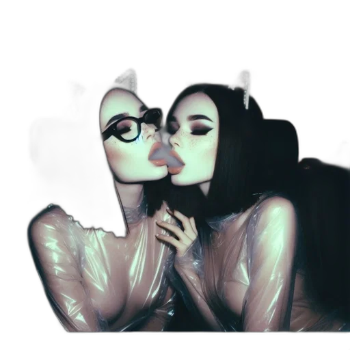 mask, photorealistic, cartoon, vaporwave transparent PNG cut-out