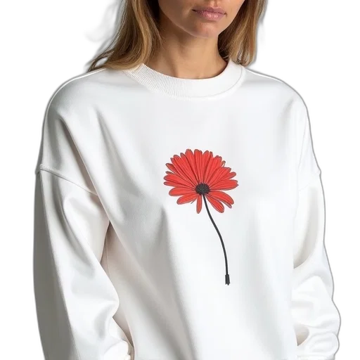 flower, jacket, person, wearing transparent PNG cut-out