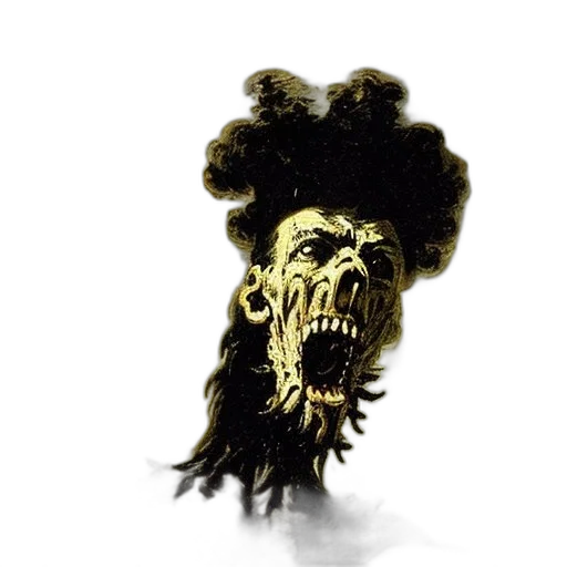 hair, mask, creature, face transparent PNG cut-out