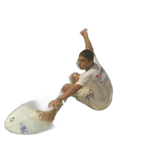 3d render, photorealistic, outer space, surfer transparent PNG cut-out