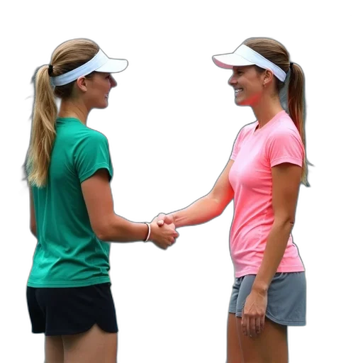 hat, 3d render, two, female transparent PNG cut-out