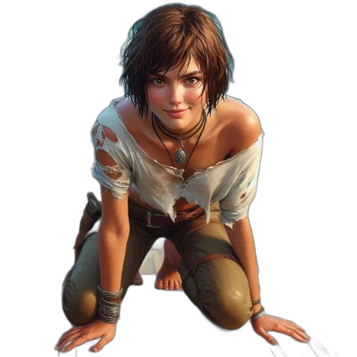 face, weapon, concept art, photorealistic transparent PNG cut-out