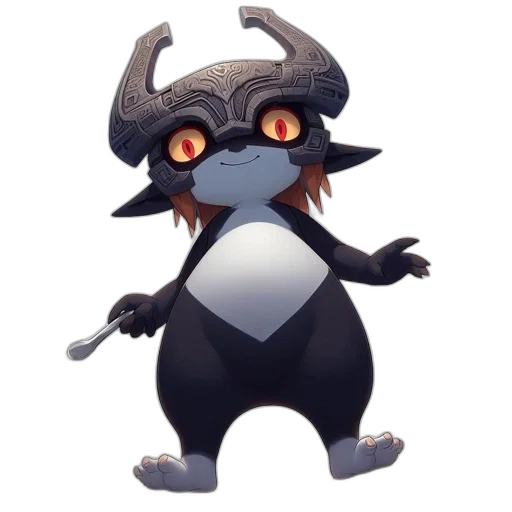 creature, animal, hat, staff transparent PNG cut-out