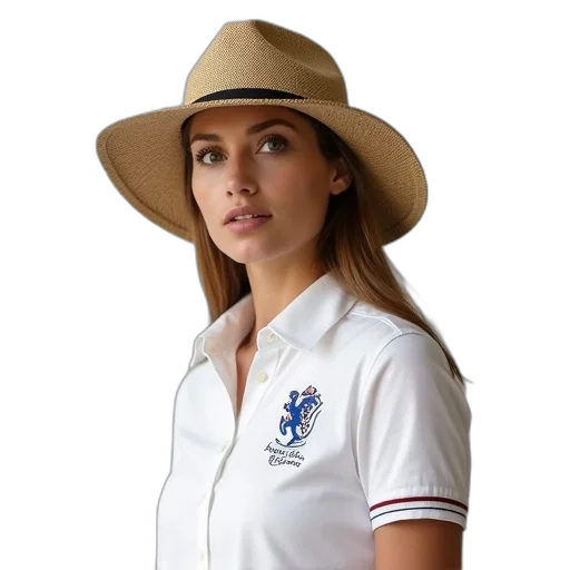 hat, staff, jacket, woman transparent PNG cut-out