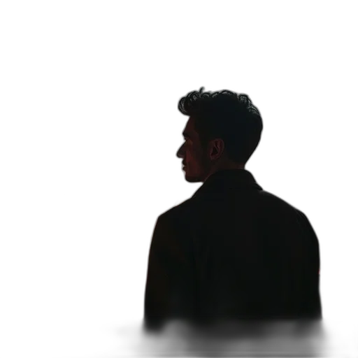 jacket, face, hair, creature transparent PNG cut-out