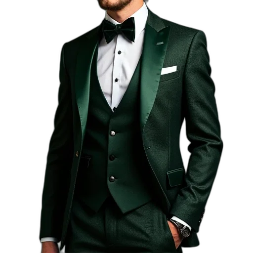 jacket, photorealistic, green, man transparent PNG cut-out