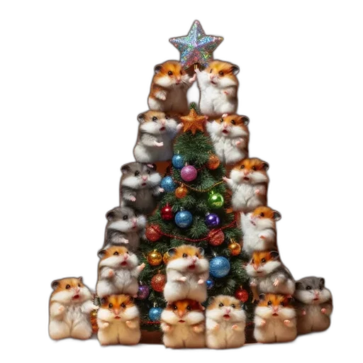 tree, food, 3d render, delightful transparent PNG cut-out